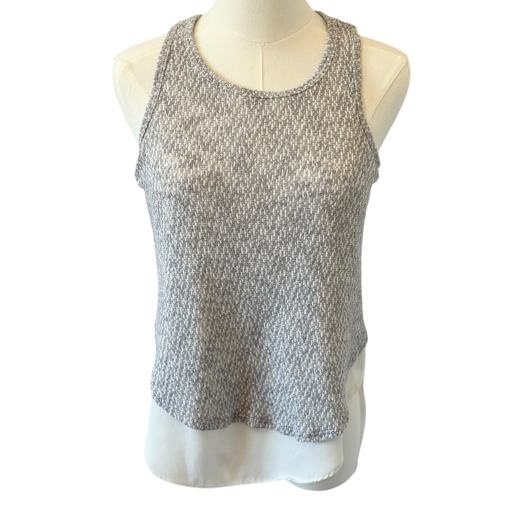 Bar III Gray & White Woman's Top Size XS
